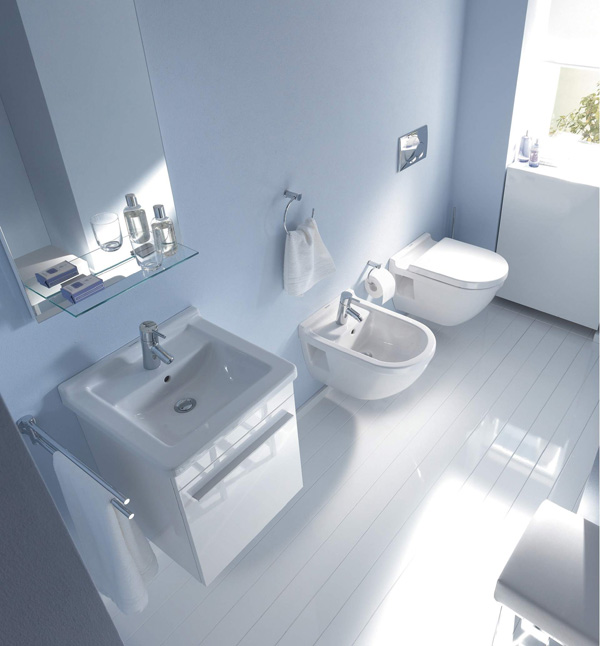 Интерьер ванной комнаты с техникой из серии Architec от Duravit
