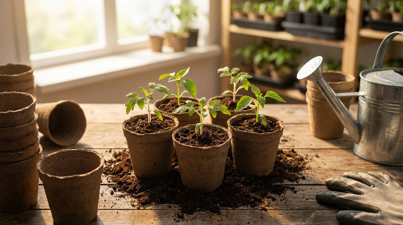 Выращивание рассады в торфяном субстрате