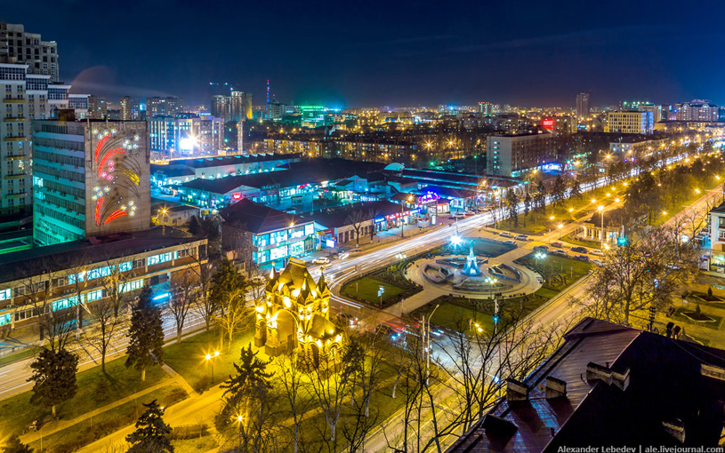 Панорама Краснодара, фото А. Лебедева