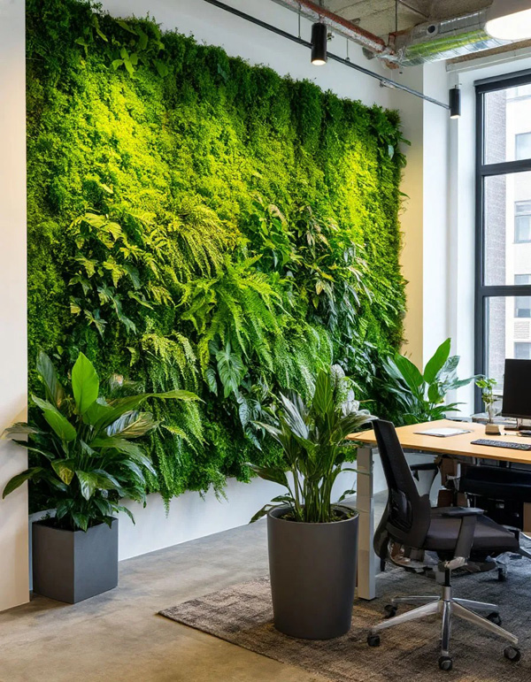 Растения в интерьере офиса: живая деталь, которая меняет пространство