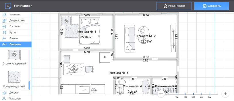 ремонт в новостройке с программой Flat Planner
