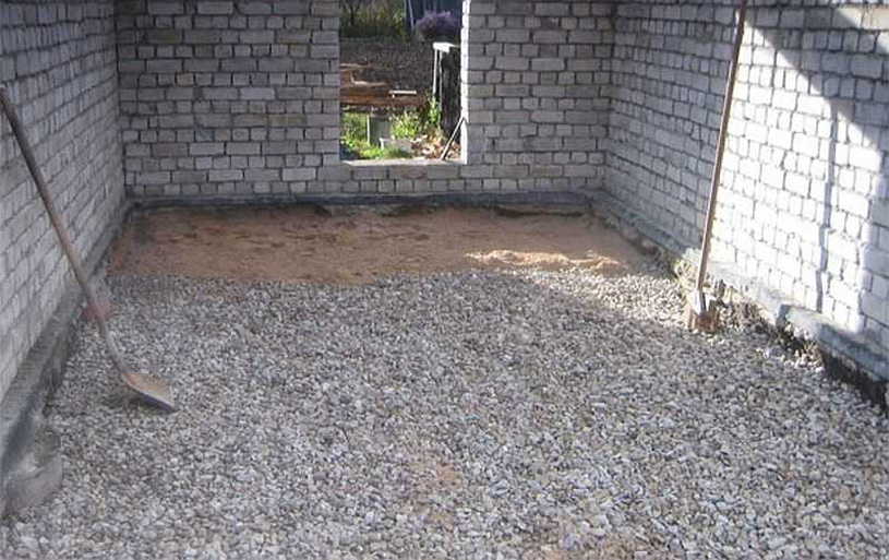 Заливка пола бетоном в гараже